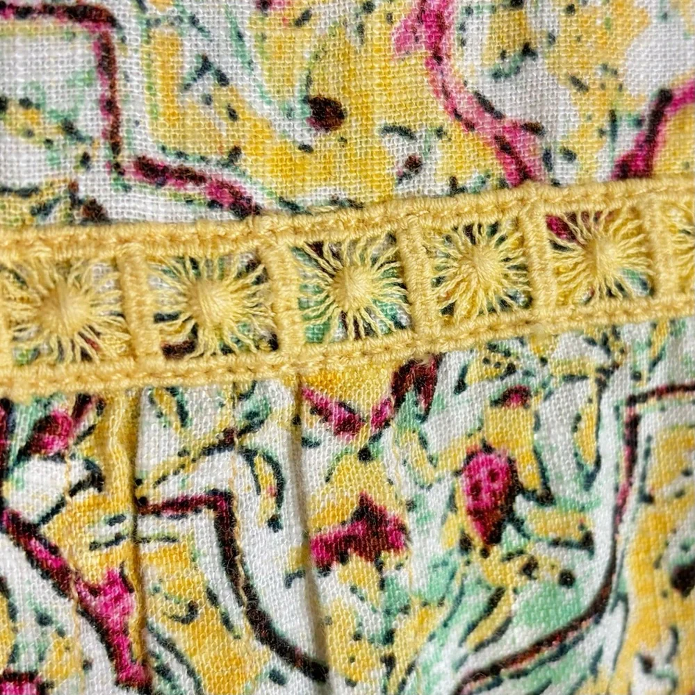 Pilcro yellow Pintuck Peasant blouse - Picture 7 of 10